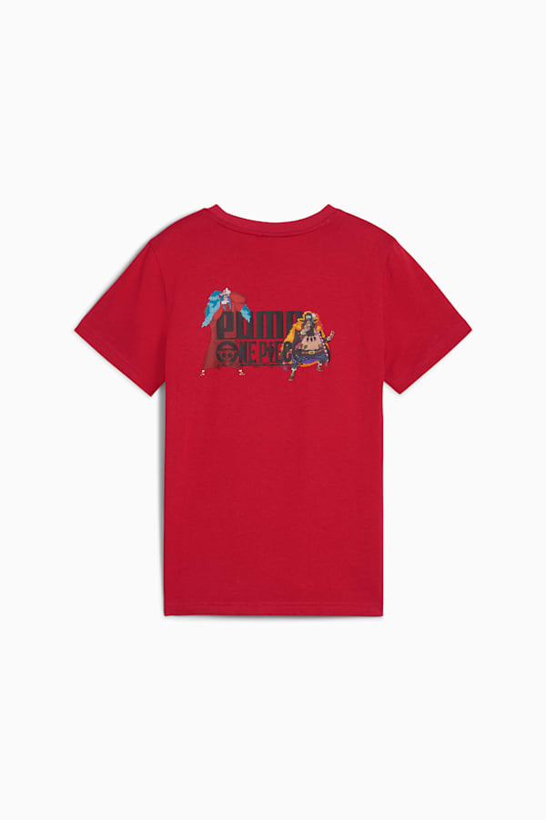 PUMA x ONE PIECE Youth Graphic Tee, Club Red, extralarge