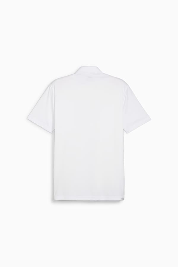 Pure Solid Men's Golf Polo, White Glow, extralarge