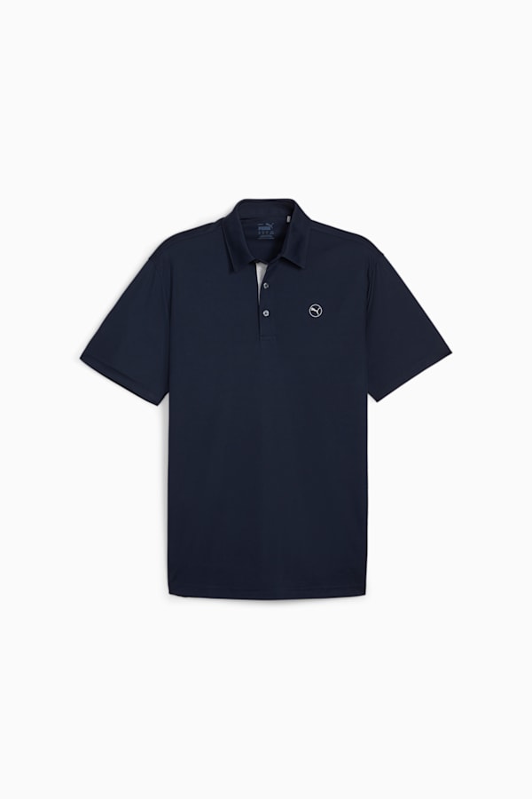 Pure Solid Men's Golf Polo, Deep Navy, extralarge