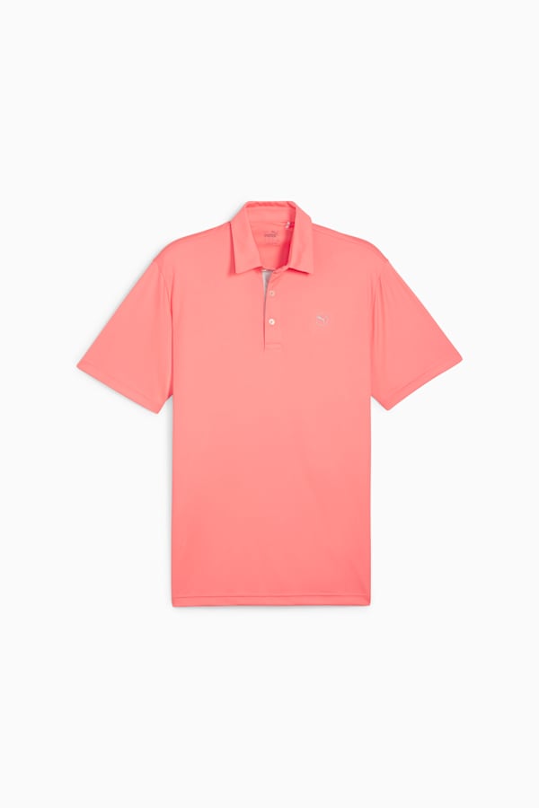 Pure Solid Men's Golf Polo, Melon Punch, extralarge-GBR