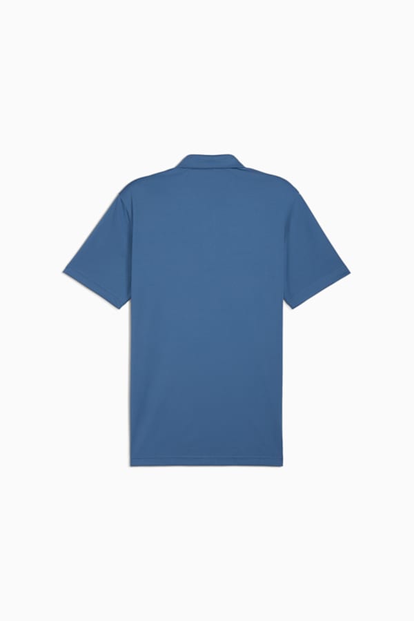 Pure Solid Men's Golf Polo, Blue Horizon, extralarge