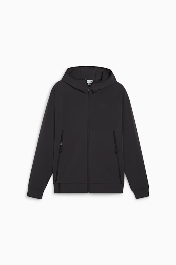 Black and white puma track jacket top