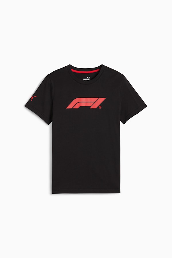 F1® Essentials Youth Motorsport Tee, PUMA Black, extralarge