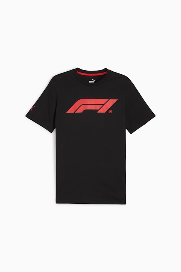 F1® Essentials Men's Motorsport Logo Tee, PUMA Black, extralarge