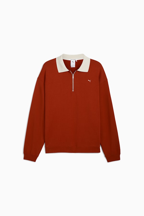 MMQ Quarter-Zip Crew, Mars Red, extralarge-GBR
