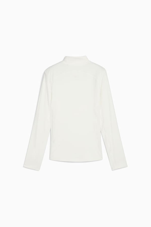 Lucy Long Sleeve Mockneck Golf Top Women, Warm White, extralarge