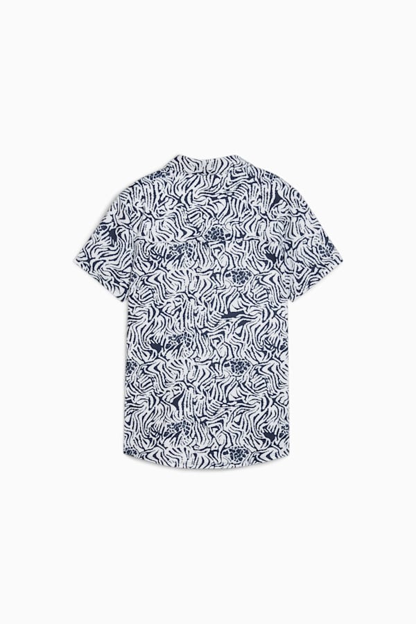 CLOUDSPUN Zebra Short Sleeve Golf Polo Women, White Glow-Deep Navy, extralarge