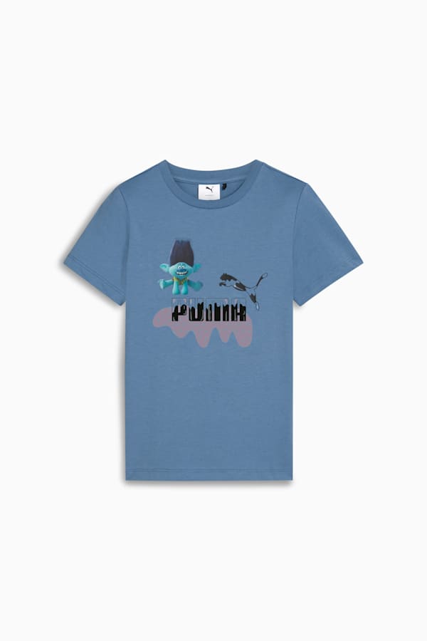PUMA x TROLLS Tee Kids, Blue Horizon, extralarge