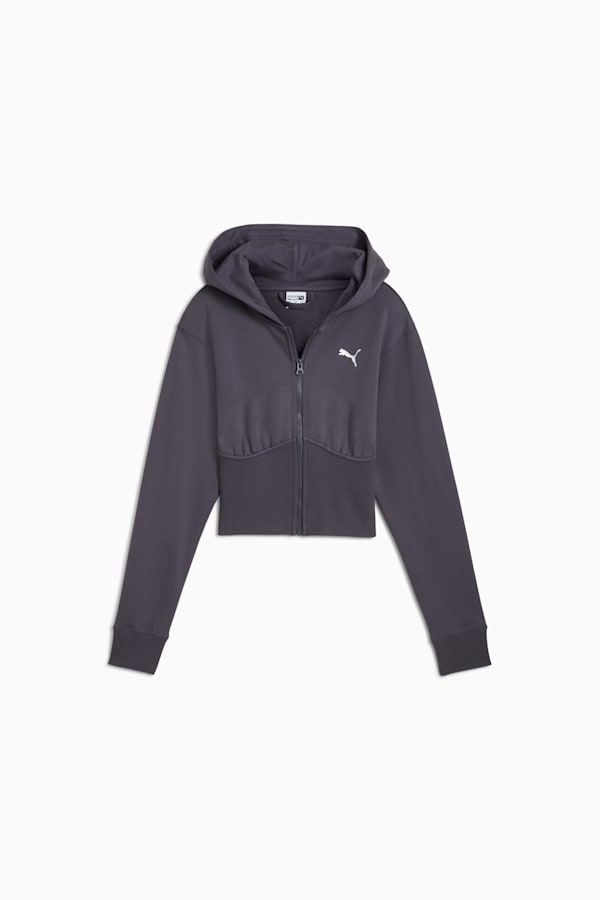 DARE TO Cropped Hoodie Women, Galactic Gray, extralarge-GBR