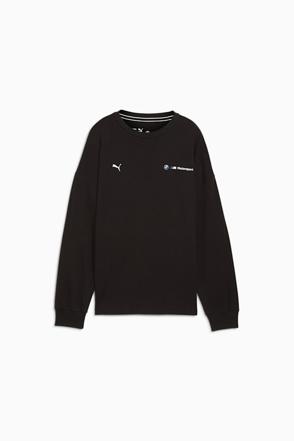 BMW M Motorsport Long Sleeve Graphic Tee Women, PUMA Black, extralarge-GBR