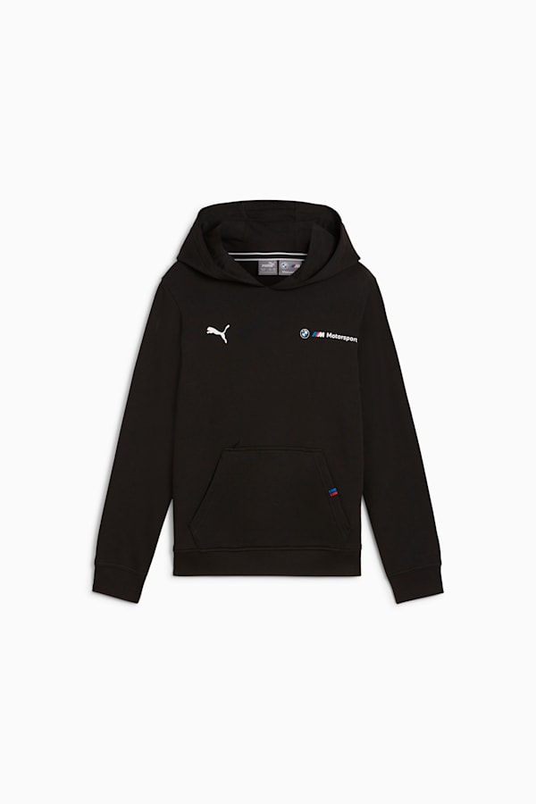 BMW M Motorsport Essentials+ Hoodie Youth, PUMA Black, extralarge