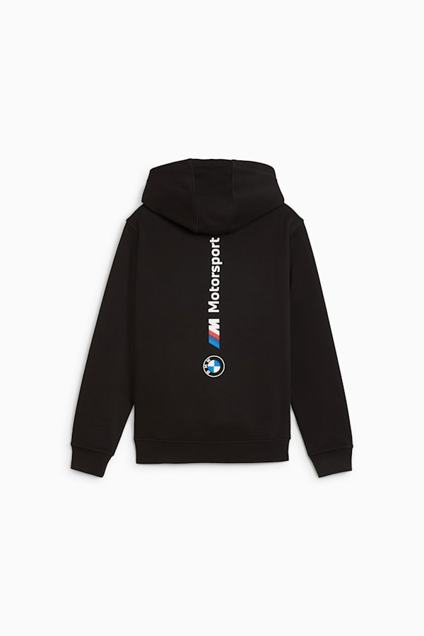 BMW M Motorsport ESS+ Fleece Hoodie Youth, PUMA Black, extralarge