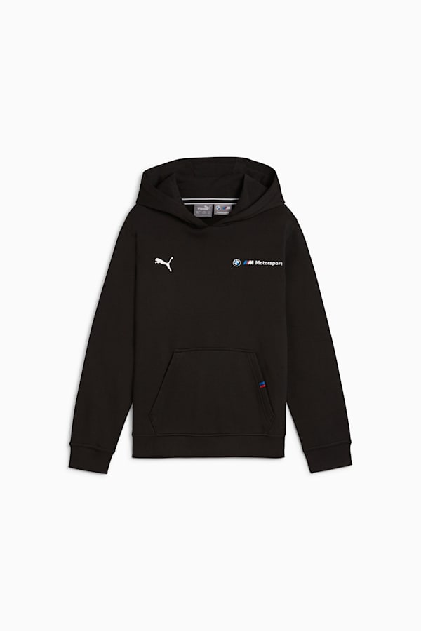 BMW M Motorsport ESS+ Fleece Hoodie Youth, PUMA Black, extralarge