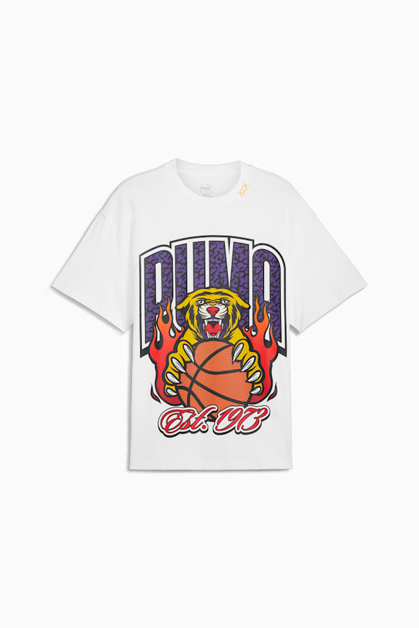 Crowd Craze Basketball Tee Men, PUMA White, extralarge