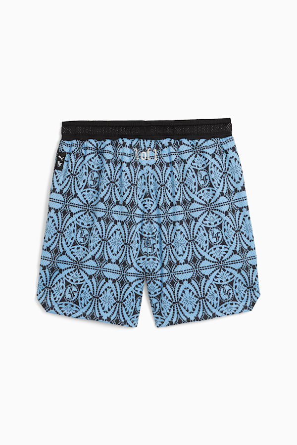 PUMA HOOPS x LAFRANCÉ Mosaic Shorts Men, Team Light Blue-AOP, extralarge