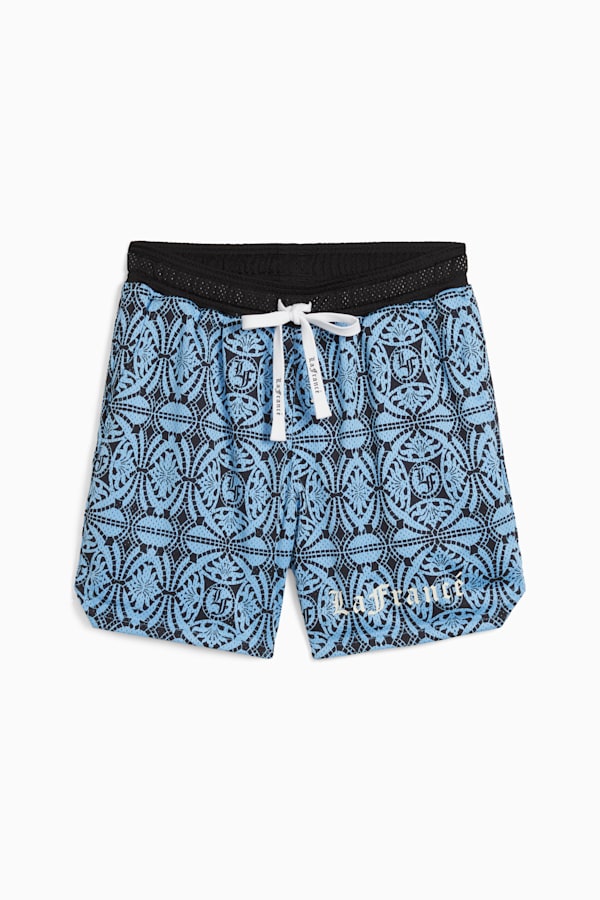 PUMA HOOPS x LAFRANCÉ Mosaic Shorts Men, Team Light Blue-AOP, extralarge