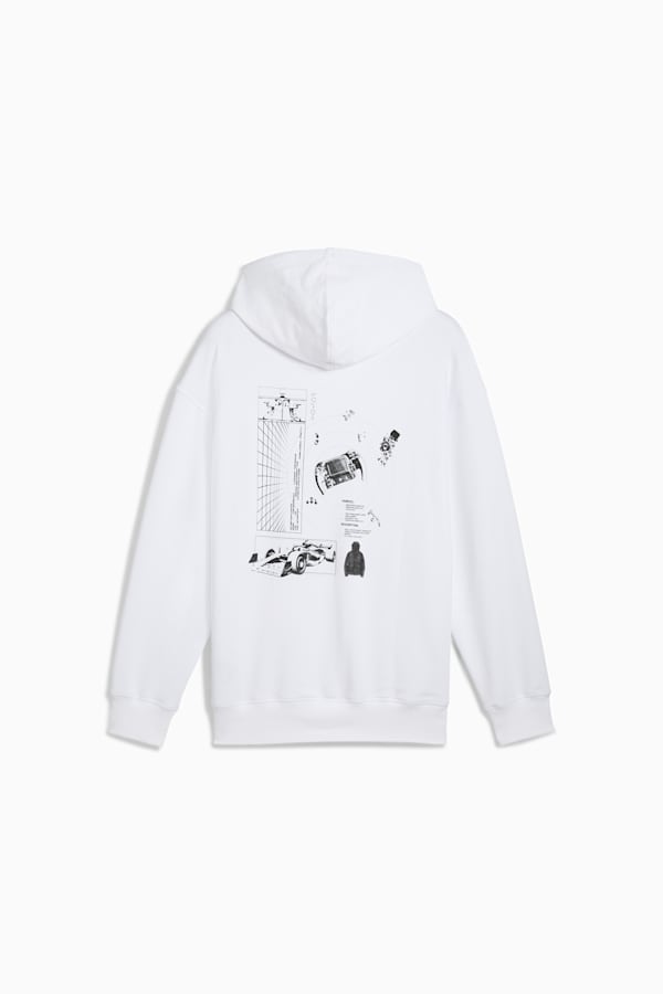 Mens white puma hoodie outlet