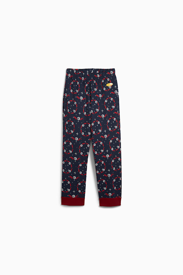 PUMA HOOPS x POLAR EXPRESS PJ Pants Men, Club Navy-Intense Red-AOP, extralarge-GBR