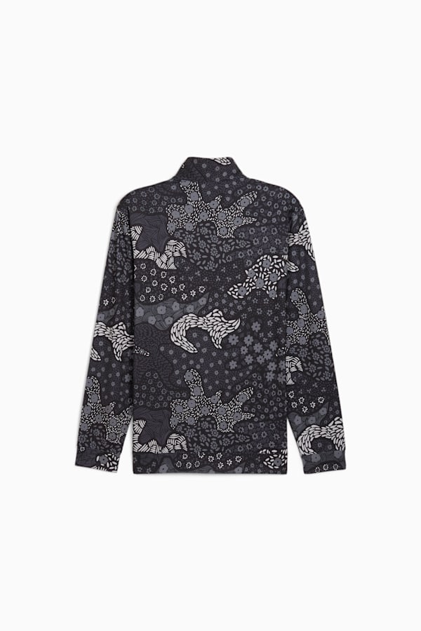 CLOUDSPUN Bloom Camo Quarter-Zip Golf Top Men, PUMA Black-Slate Sky, extralarge-GBR
