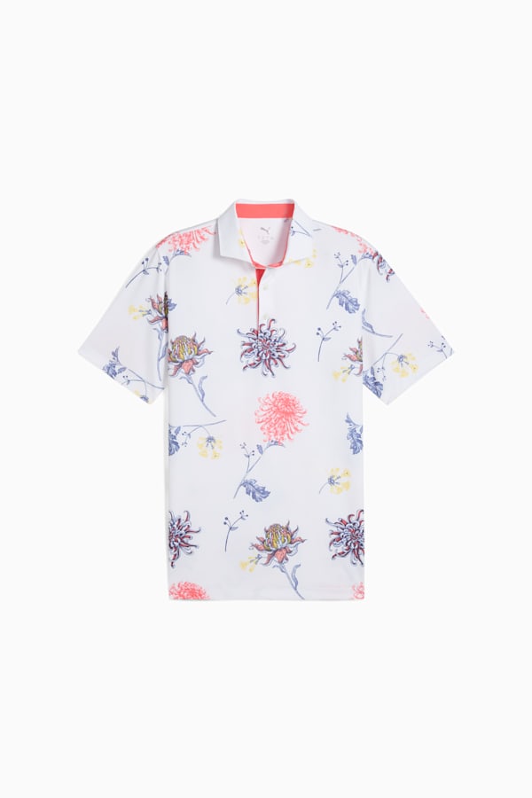 MATTR Dahlia Polo Men, White Glow-Peach Frost, extralarge