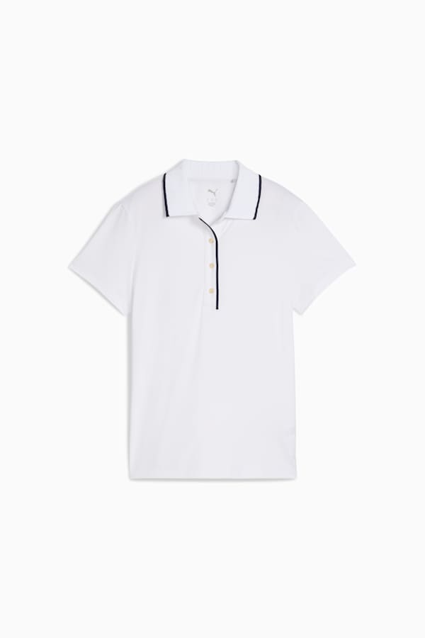 CLOUDSPUN Bridges Short Sleeve Golf Polo Women, White Glow, extralarge