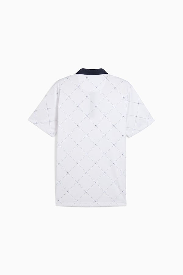 Pure 2.0 Argyle Golf Polo Men, White Glow-Deep Navy, extralarge-GBR