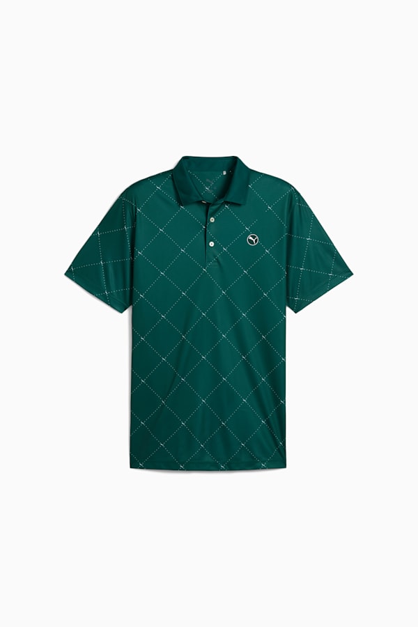 Pure 2.0 Argyle Golf Polo Men, Dark Myrtle-White Glow, extralarge-GBR