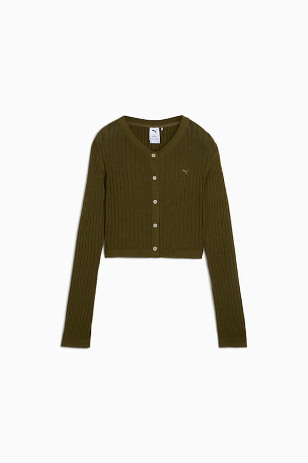 YONA Long Sleeve Knit Top Women, Olive Drab, extralarge