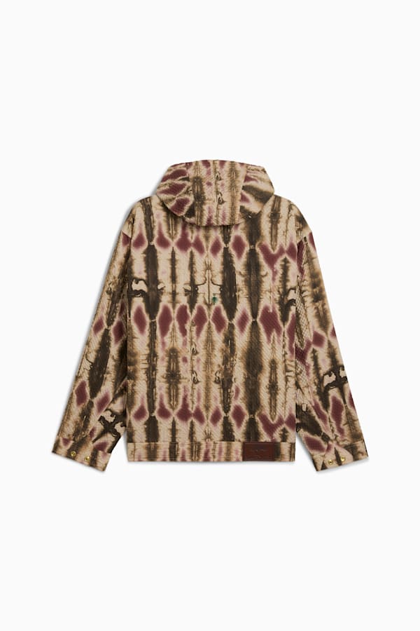 PALAIS ARTISAN Seersucker Jacket Men, Chocotart, extralarge