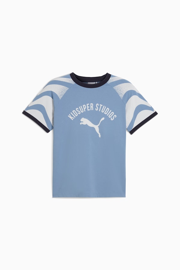 PUMA x KIDSUPER Ringer Tee Men, Cool Blue, extralarge-GBR