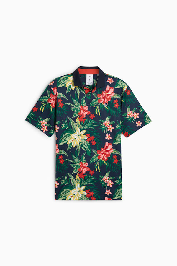 PUMA x PALM TREE CREW Floral Polo Men, Deep Navy, extralarge