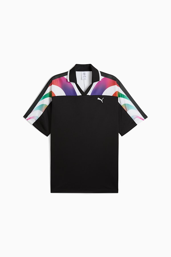 EQUAL LOVE CONFEDERATION Football Jersey Unisex, PUMA Black-AOP, extralarge