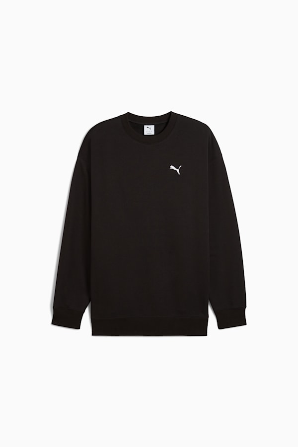 WARDROBE ESS Relaxed Crew Men, PUMA Black, extralarge