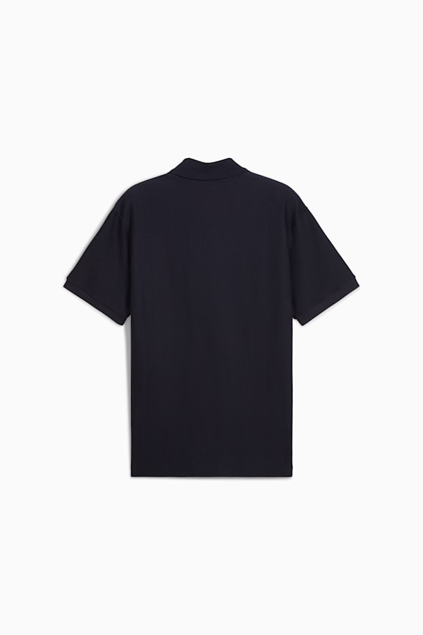 PREMIUM Essentials Relaxed Jacquard Polo Unisex, New Navy, extralarge