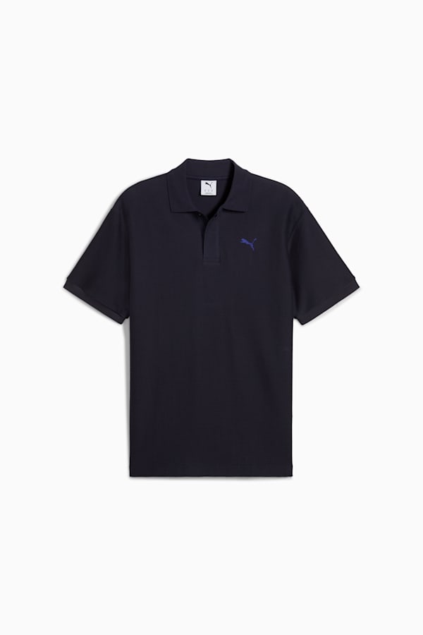 PREMIUM Essentials Relaxed Jacquard Polo Unisex, New Navy, extralarge