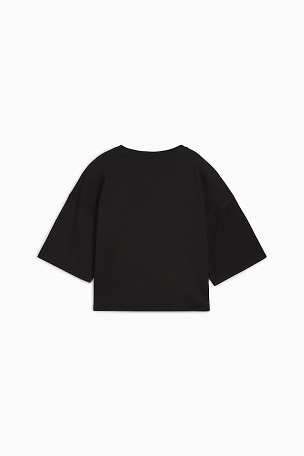 WARDROBE Essentials Oversized Short Tee Women, PUMA Black, extralarge