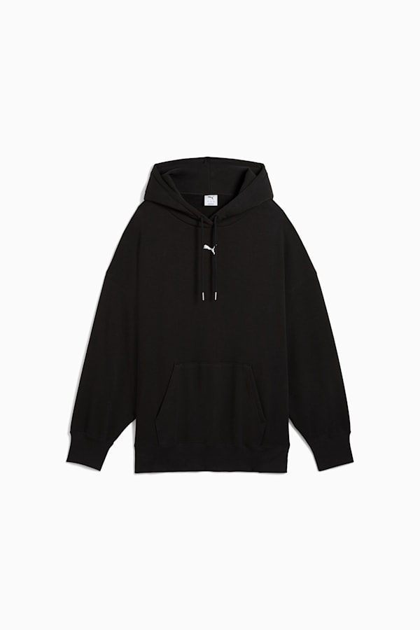 WARDROBE ESS Oversized Hoodie Women, PUMA Black, extralarge-GBR