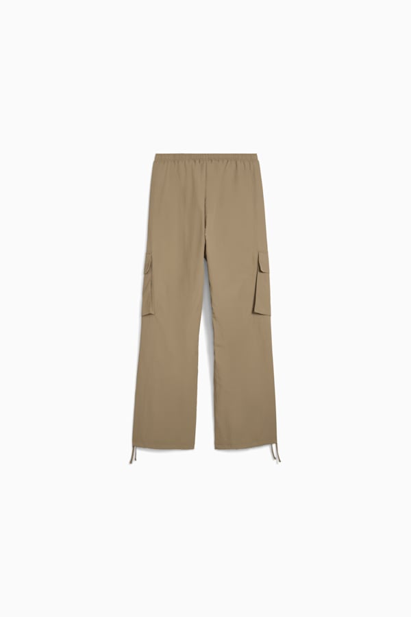 WARDROBE Essentials Relaxed Woven Cargo Pants Women, Velvet Moss, extralarge