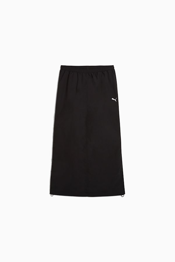WARDROBE Essentials Woven Maxi Skirt Women, PUMA Black, extralarge