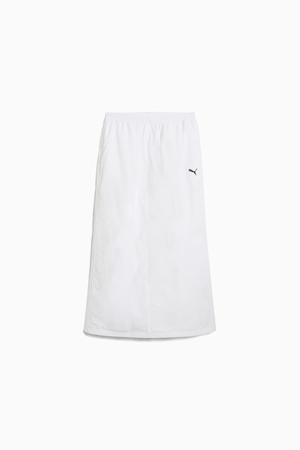 WARDROBE Essentials Woven Maxi Skirt Women, PUMA White, extralarge