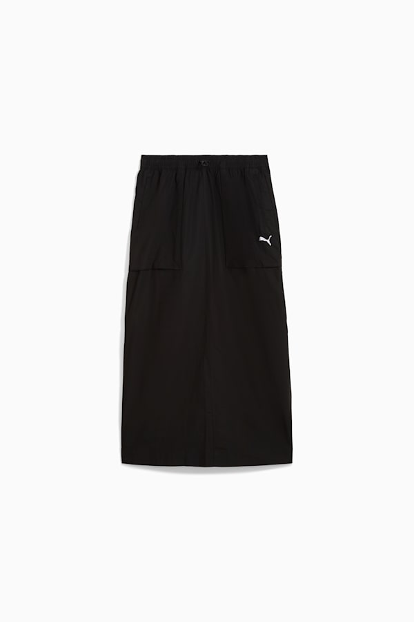 FUTURE.PUMA.ARCHIVE Zip-Off Maxi Woven Skirt Women, PUMA Black, extralarge