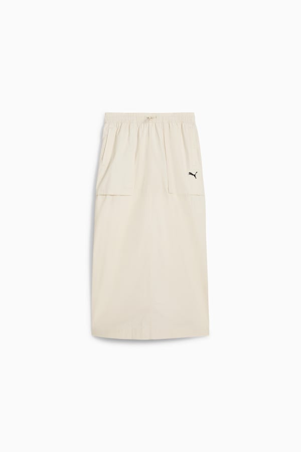 FUTURE.PUMA.ARCHIVE Zip-Off Maxi Woven Skirt Women, Alpine Snow, extralarge