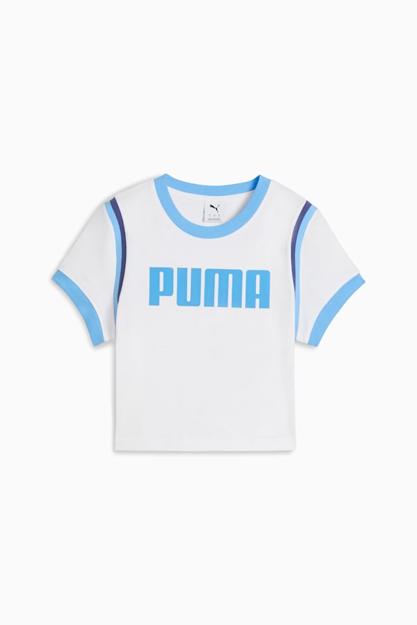 FUTURE.PUMA.ARCHIVE Graphic Baby Tee Women, PUMA White, extralarge
