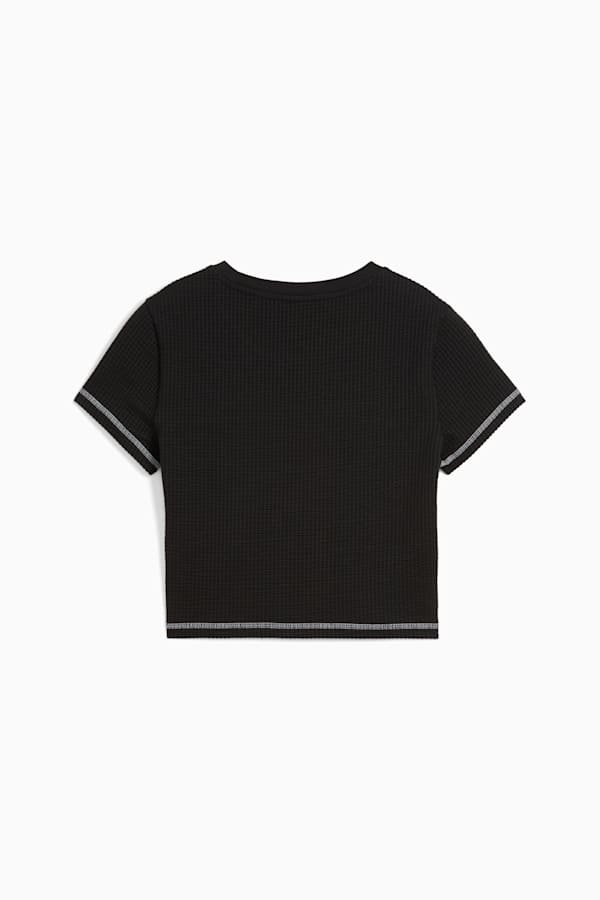 DARE TO Textured Baby Tee Women, PUMA Black, extralarge