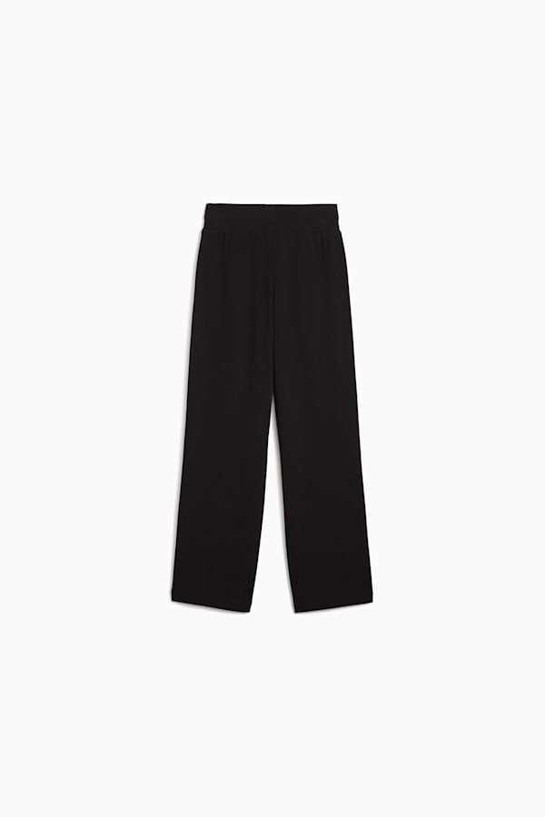 Wardrobe Essentials Relaxed Wide Leg Sweatpants Youth, PUMA Black, extralarge-GBR