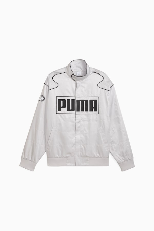 Relaxed Racer Jacket Unisex, Glacial Gray, extralarge