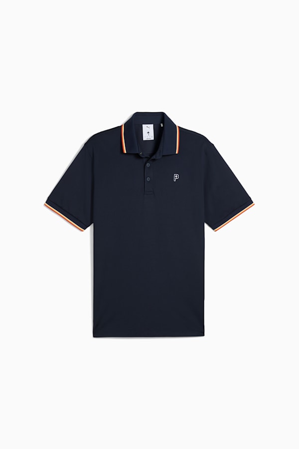 PUMA x PALM TREE CREW Tipped Golf Polo Men, Deep Navy, extralarge