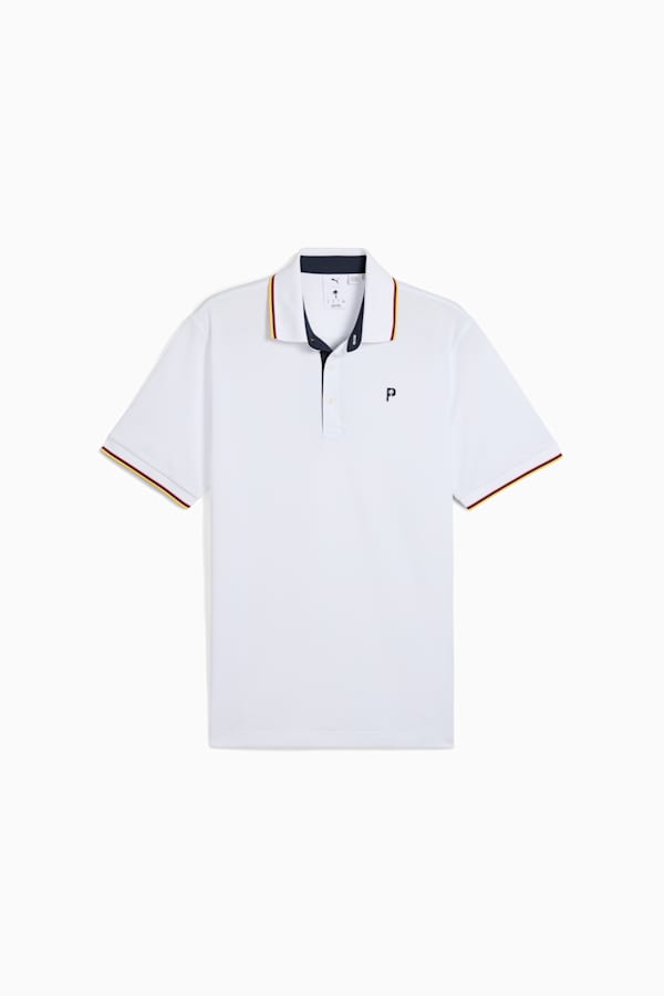 PUMA x PALM TREE CREW Tipped Golf Polo Men, White Glow, extralarge