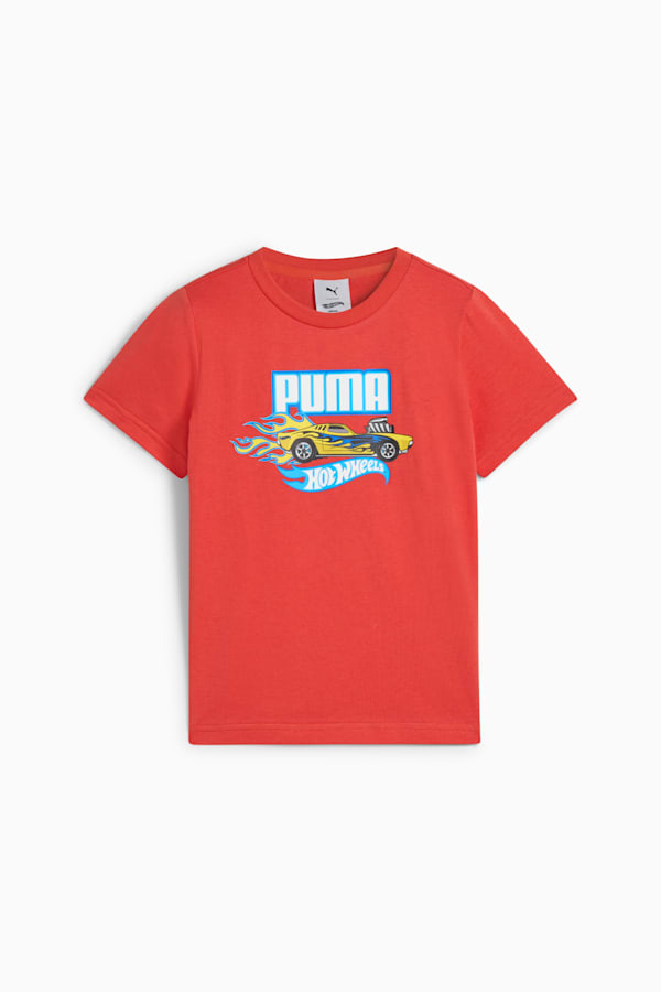 PUMA x HOT WHEELS™ Graphic Tee Kids, Red Fire, extralarge-GBR