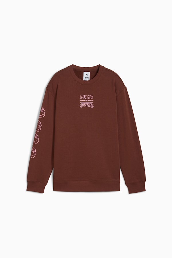 PUMA x TMNT Relaxed Graphic Crew Youth, Chocotart, extralarge-GBR